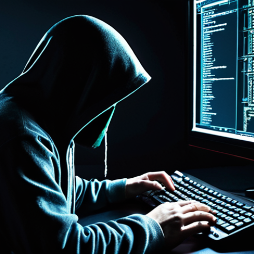 Home 14 **
Prompt: A shadowy figure infiltrating a software supply chain, injecting malicious code into an update server. Emphasize the hidden nature of the threat and the vulnerability of unsuspecting users. Dark, ominous tones.
**