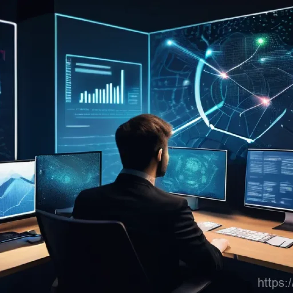 보안 취약점 관리 프레임워크 비교 - **Shadow IT/AI in an Office Setting**
A modern, well-lit office environment where several divers...