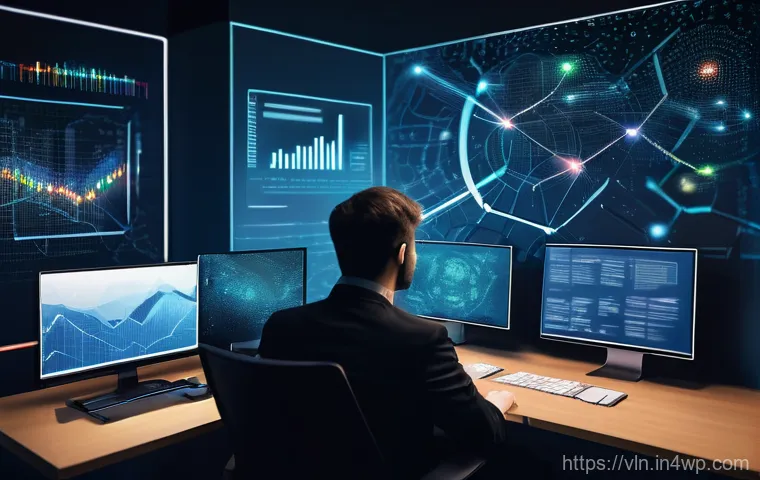 보안 취약점 관리 프레임워크 비교 - **Shadow IT/AI in an Office Setting**
A modern, well-lit office environment where several divers...