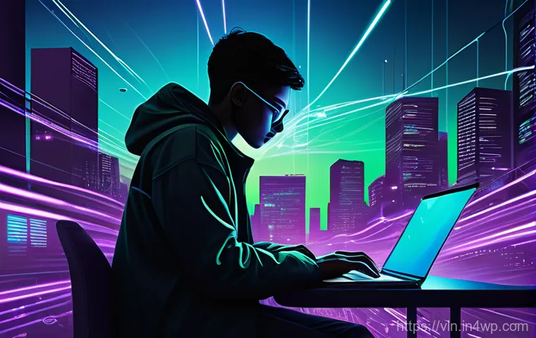 최신 보안 취약점 관련 기술 동향 - **Prompt 1: The Ever-Evolving Digital Shadow of Cyber Threats**
A dynamic, futuristic illustrati...