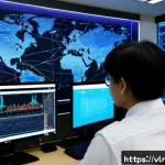 Home 23 CISSP 관점에서 본 보안 취약점 관리 - Photorealistic cybersecurity operations center viewed from behind a senior security professional stu...